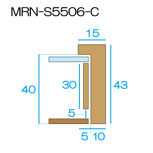 MRN-S5506-C(UVアクリル)　【既製品サイズ】ボックス額縁