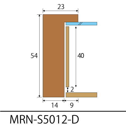 MRN-S5012-D(UVアクリル)　【既製品サイズ】ボックス額縁