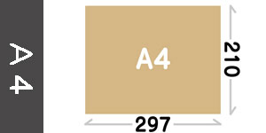 A4:210×297mm
