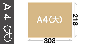 A4(大):218×308mm