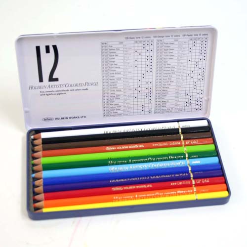 [ホルベイン]色鉛筆　ベーシックトーン12色セット　OP901